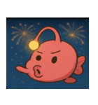 花火とピカピカチョウチンアンコウ@SFW（個別スタンプ：13）