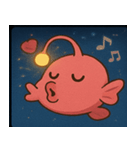 花火とピカピカチョウチンアンコウ@SFW（個別スタンプ：15）