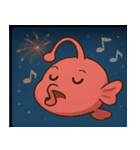 花火とピカピカチョウチンアンコウ@SFW（個別スタンプ：16）