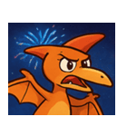 花火とバサバサプテラノドン@SFW（個別スタンプ：2）