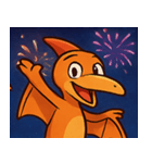 花火とバサバサプテラノドン@SFW（個別スタンプ：6）