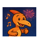 花火とバサバサプテラノドン@SFW（個別スタンプ：9）