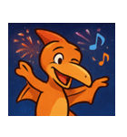 花火とバサバサプテラノドン@SFW（個別スタンプ：13）