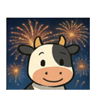 花火とモーモーウシ@SFW（個別スタンプ：1）
