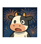 花火とモーモーウシ@SFW（個別スタンプ：2）