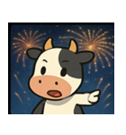 花火とモーモーウシ@SFW（個別スタンプ：8）