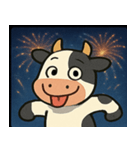 花火とモーモーウシ@SFW（個別スタンプ：14）