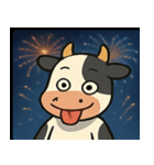 花火とモーモーウシ@SFW（個別スタンプ：15）