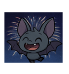 花火とパタパタコウモリ@SFW（個別スタンプ：1）