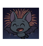 花火とパタパタコウモリ@SFW（個別スタンプ：4）