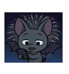 花火とパタパタコウモリ@SFW（個別スタンプ：7）