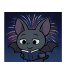 花火とパタパタコウモリ@SFW（個別スタンプ：8）