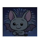 花火とパタパタコウモリ@SFW（個別スタンプ：11）