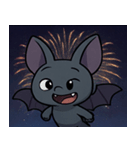 花火とパタパタコウモリ@SFW（個別スタンプ：12）