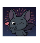 花火とパタパタコウモリ@SFW（個別スタンプ：13）