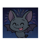 花火とパタパタコウモリ@SFW（個別スタンプ：15）