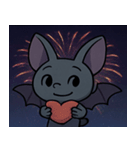 花火とパタパタコウモリ@SFW（個別スタンプ：16）