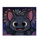 花火とパタパタコウモリ@SFW（個別スタンプ：17）