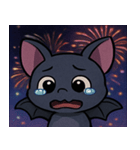 花火とパタパタコウモリ@SFW（個別スタンプ：18）