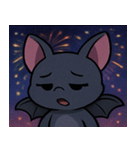 花火とパタパタコウモリ@SFW（個別スタンプ：28）