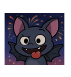 花火とパタパタコウモリ@SFW（個別スタンプ：31）