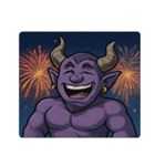 花火とドーンと魔神@SFW（個別スタンプ：1）