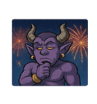 花火とドーンと魔神@SFW（個別スタンプ：9）