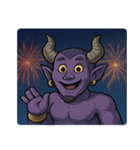 花火とドーンと魔神@SFW（個別スタンプ：17）