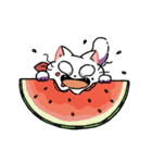 なかよしキャットの夏休み〜時々てんき〜（個別スタンプ：6）