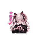 ピンクゴスロリガール（個別スタンプ：2）