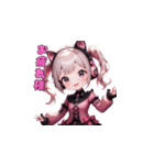 ピンクゴスロリガール（個別スタンプ：3）