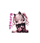 ピンクゴスロリガール（個別スタンプ：5）