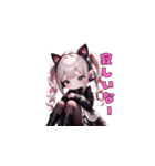 ピンクゴスロリガール（個別スタンプ：33）