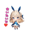 誘惑バニーの危険な遊び♡（個別スタンプ：22）