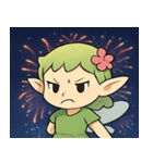 花火とひらひら妖精@SFW（個別スタンプ：2）