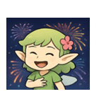花火とひらひら妖精@SFW（個別スタンプ：4）