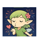 花火とひらひら妖精@SFW（個別スタンプ：6）