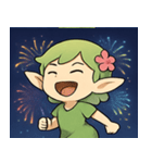 花火とひらひら妖精@SFW（個別スタンプ：7）