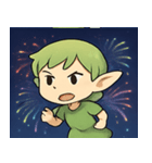 花火とひらひら妖精@SFW（個別スタンプ：8）