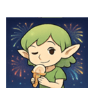 花火とひらひら妖精@SFW（個別スタンプ：11）