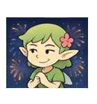 花火とひらひら妖精@SFW（個別スタンプ：12）