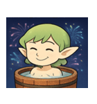 花火とひらひら妖精@SFW（個別スタンプ：16）