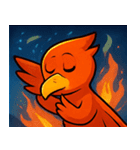 花火とメラメラ火の鳥@SFW（個別スタンプ：12）