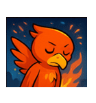 花火とメラメラ火の鳥@SFW（個別スタンプ：15）