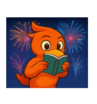 花火とメラメラ火の鳥@SFW（個別スタンプ：27）