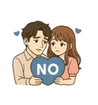 ずっと使える仲良しカップルスタンプ（個別スタンプ：40）