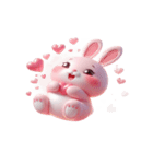 ピンクうさぎの愛の告白（個別スタンプ：12）