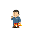 作業着かわしま（個別スタンプ：16）