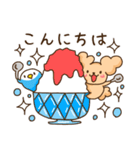 ふわふわ犬さんと鳥ちゃんの夏2025（個別スタンプ：2）