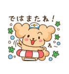 ふわふわ犬さんと鳥ちゃんの夏2025（個別スタンプ：24）